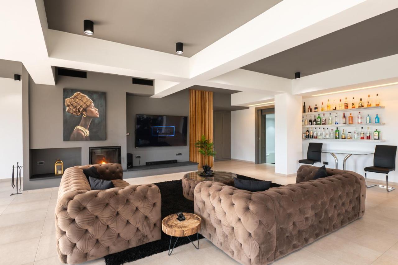 Villa Athos Gouvia Bagian luar foto